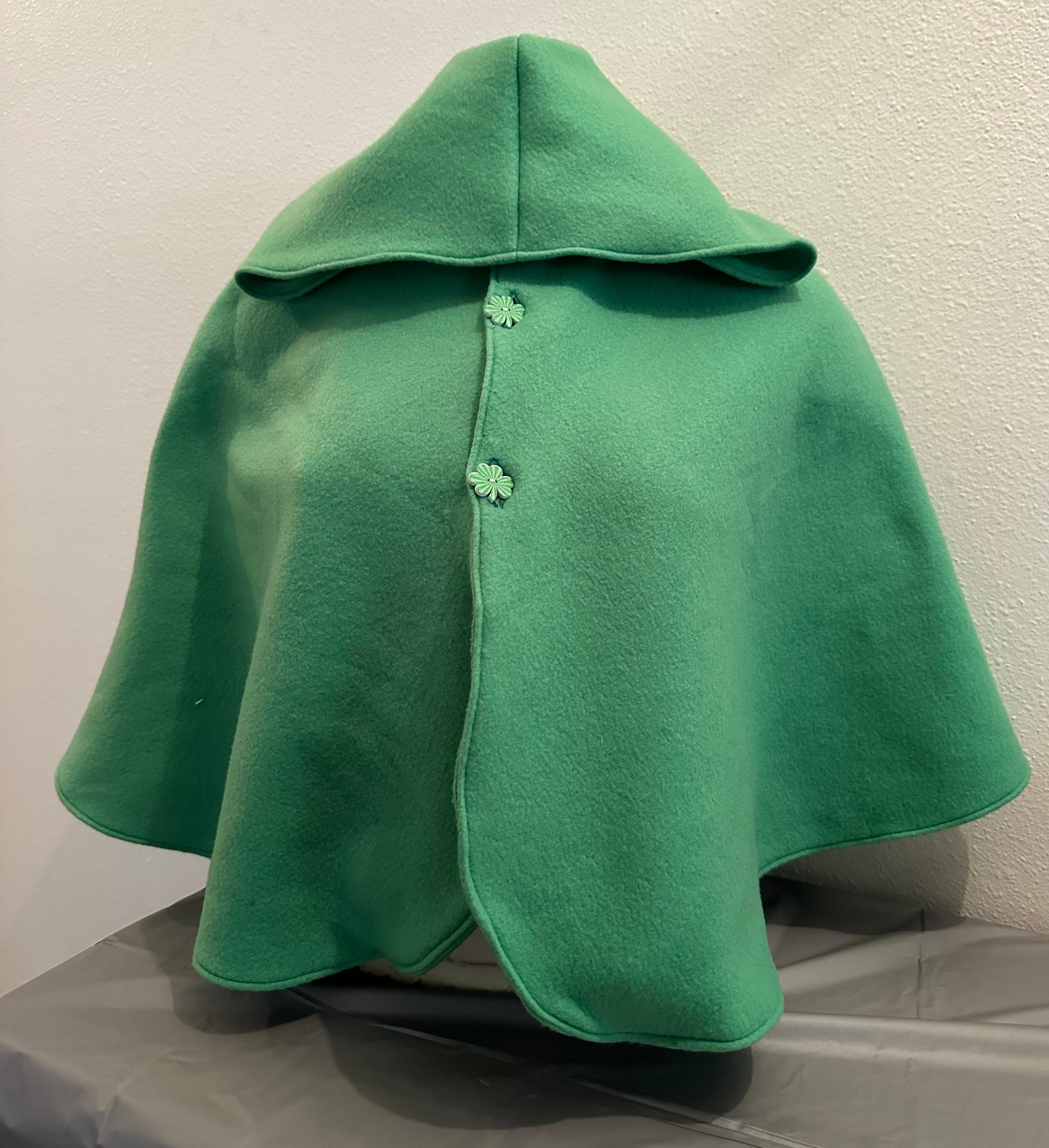 Green Fleece Ponch
