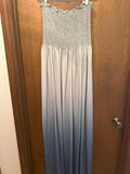 Strapless Ombre Green Dress