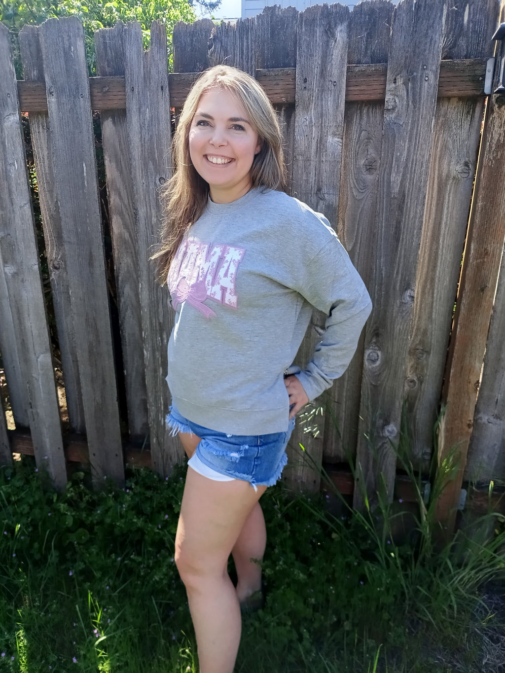 Heather Gray Crewneck with side zips