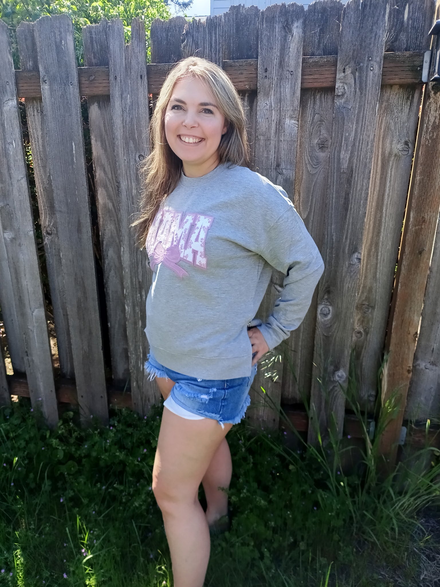 Heather Gray Crewneck with side zips