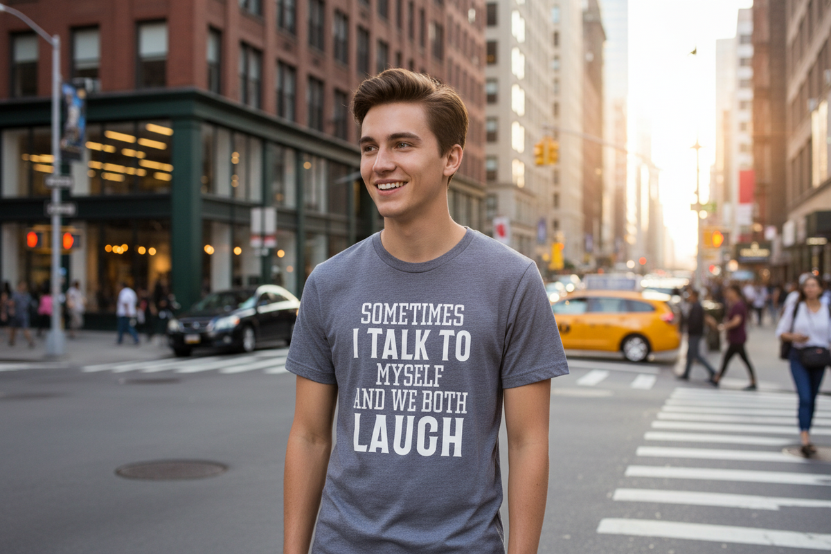“Sometimes I Talk to Myself" Tee