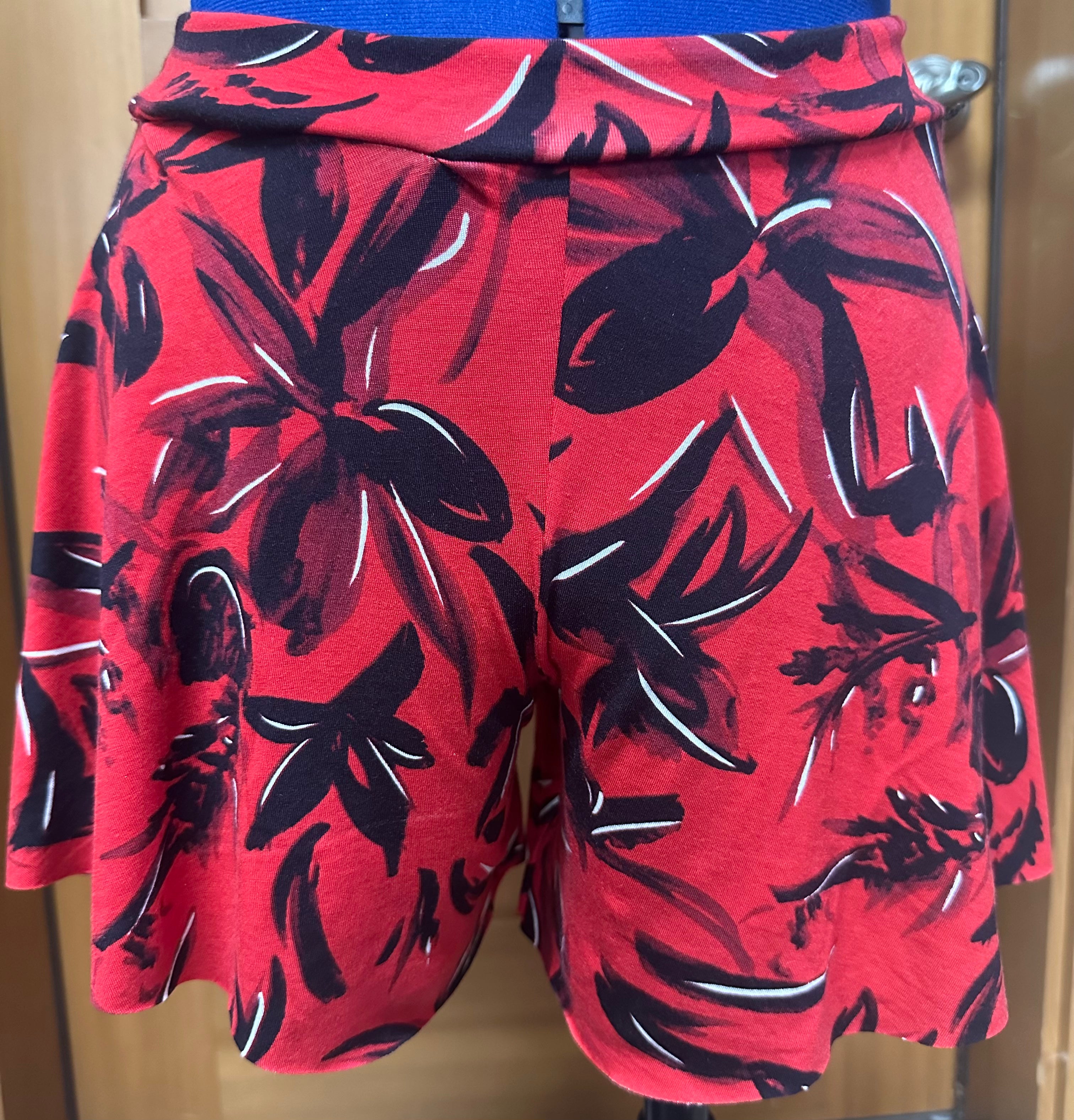 Red with Black Lilly Culotte
