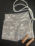 Athletic Silver Camo Shorts